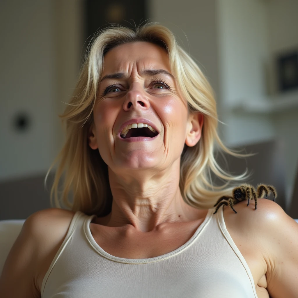 old woman 80 years with white curly hair, plus size, old face and body with many wrinkles, loose skin, face photo, she has orgasmr face, she pleasured, opened her mouth and moaning, orgasm and pe face, she closed her eyes coz of pleasure, closed eyes orgasm