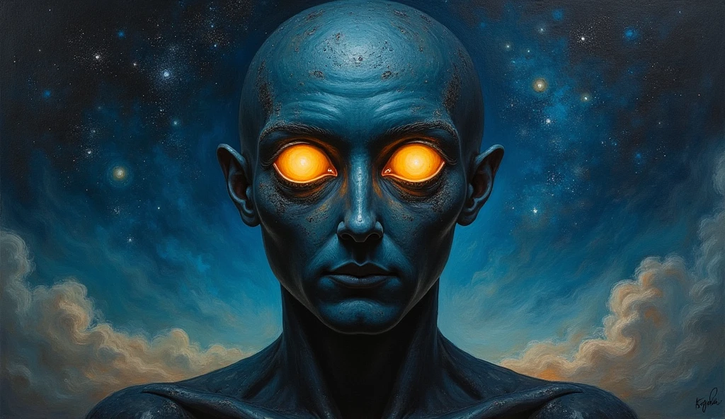 imagem arafada de uma nebula espacial com fundo azul e roxo, nebula, Space quantum death. Deep space, portrait of a cosmic entity, heat death of the universe, psychedelic cosmic terror, surreal space, end of the universe, cosmic horror style, Scenario, paisaje
