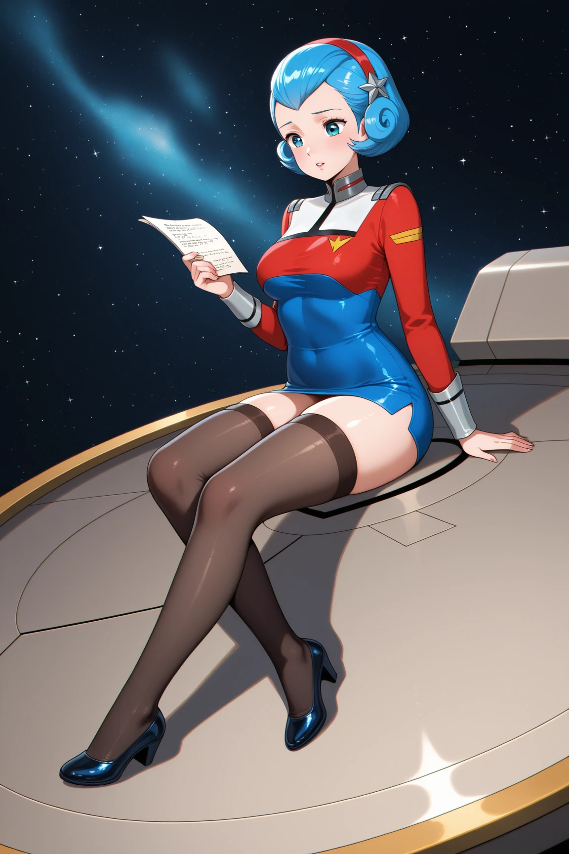 Twilight Sparkle, violet eyes, Average Breasts, naked ass, naked body, (Masterpiece, Best Quality, High Resolution),1girl, pretty eyes, hairstyle bun, black glasses, sperm, covered with sperm, space station, in zero gravity, outer space, tmasterpiece, higly detailed, Female genitals, Spacecraft cockpit, inside, The space outside the window