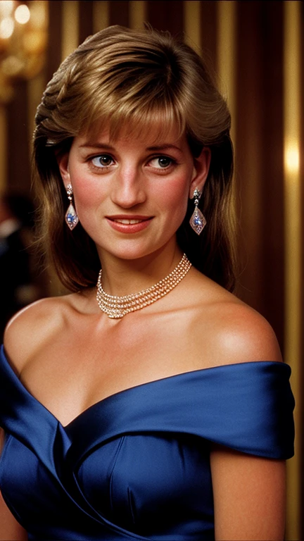 diana,, photo of beautiful , a woman as a movie star, hair updo, sexy sweater off-shoulders, (trousers), movie premiere gala, dark moody ambience (masterpiece:1.2) (photorealistic:1.2) (bokeh) (best quality) (detailed skin:1.2) (intricate details) (nighttime) (8k) (HDR) (cinematic lighting) (sharp focus), (looking at the camera:1.1), (closeup portrait:1.1), (necklace)
