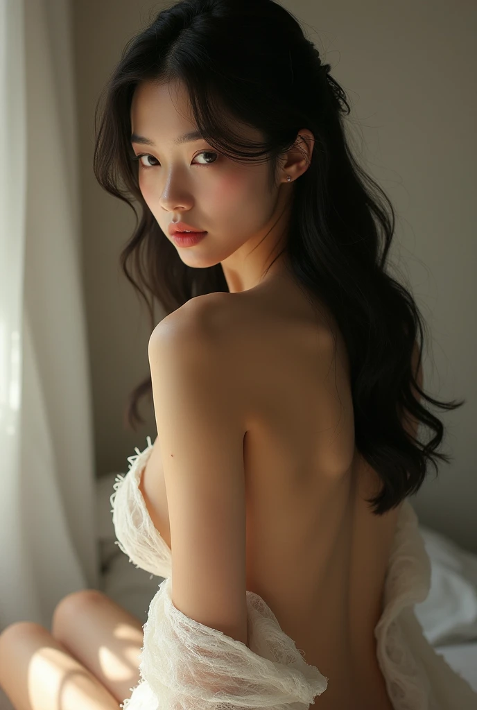asian woman, aesthetic figure ,Whole body, without clothes and without underwear