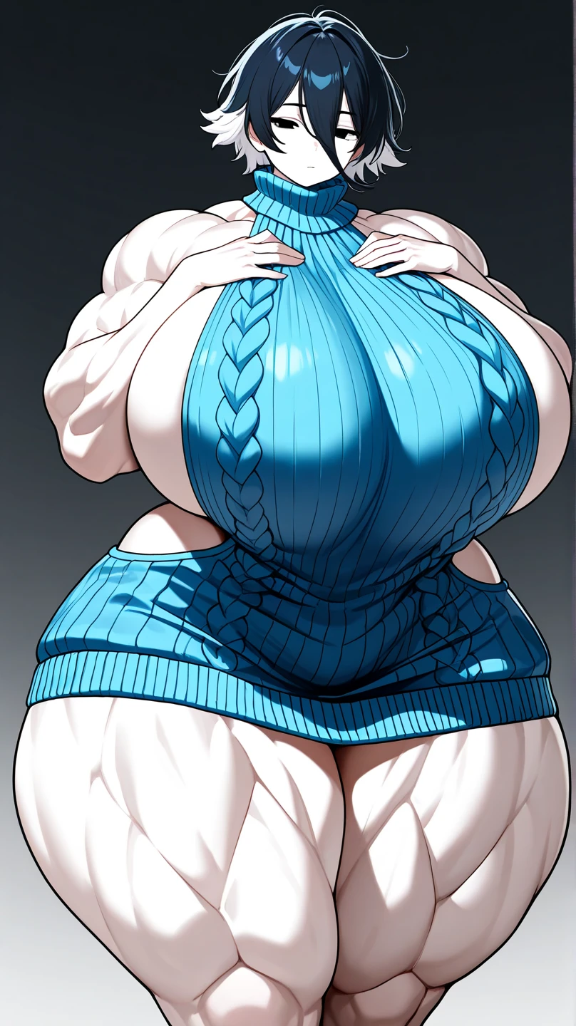 masterpiece, highest quality, High resolution, One girl, solo, sexual intercourse, Pornographic images, short hair, etsukoto, brown Eyes, fine grain, fine grain, (((Thick thighs, Plump thighs, Voluptuous thighs, Thighs alone are enough))), Huge and ample breasts, Cleavage, big long breasts, Naughty big,((big breasts are important))、((Naughty thighs)), L Cup, (thin:1.4),(Tight waist:1.4), (white swimsuit:1.4), Embarrassed look, blush, (((Simple Background))), ((Wide Hips)), Shiny, Oily skin, Mature mother, Calf, Seductive mature woman, milf, Perfect body, Plus Size Model, curvy, ample, etsukoto, blush, clavicle, retro artstyle, 1990s (style), (thick thighs:1.4), ((((covering breast by arms, bursting breast)))), from side, full body, feet,