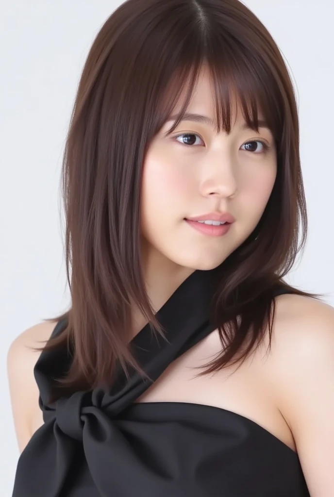 The cutest gravure idol pose in the world、Perfect proportions、cute、((22-year-old female:1.2))、Young and adorable Japanese face,Official Art,Highly detailed CG Unity 8k wallpaper,(masterpiece:1.0),(Highest quality:1.0), Film Grain, Lens flare brilliance,高いest quality,(Random Hairstyles:1.2)、Super detailed face、Attention to detail、double eyelid、Sharp focus:1.2、Beautiful woman:1.4、Light brown hair、Highest quality、masterpiece、Ultra-high resolution、(Photorealistic:1.4)、Highly detailed and professionally lit smile、blouse、thin、Brown eyes、Focus on the face、Almond-shaped eyes、Long Hair、smile0.8、The contrast is soft、Bright lighting、Soft skin texture