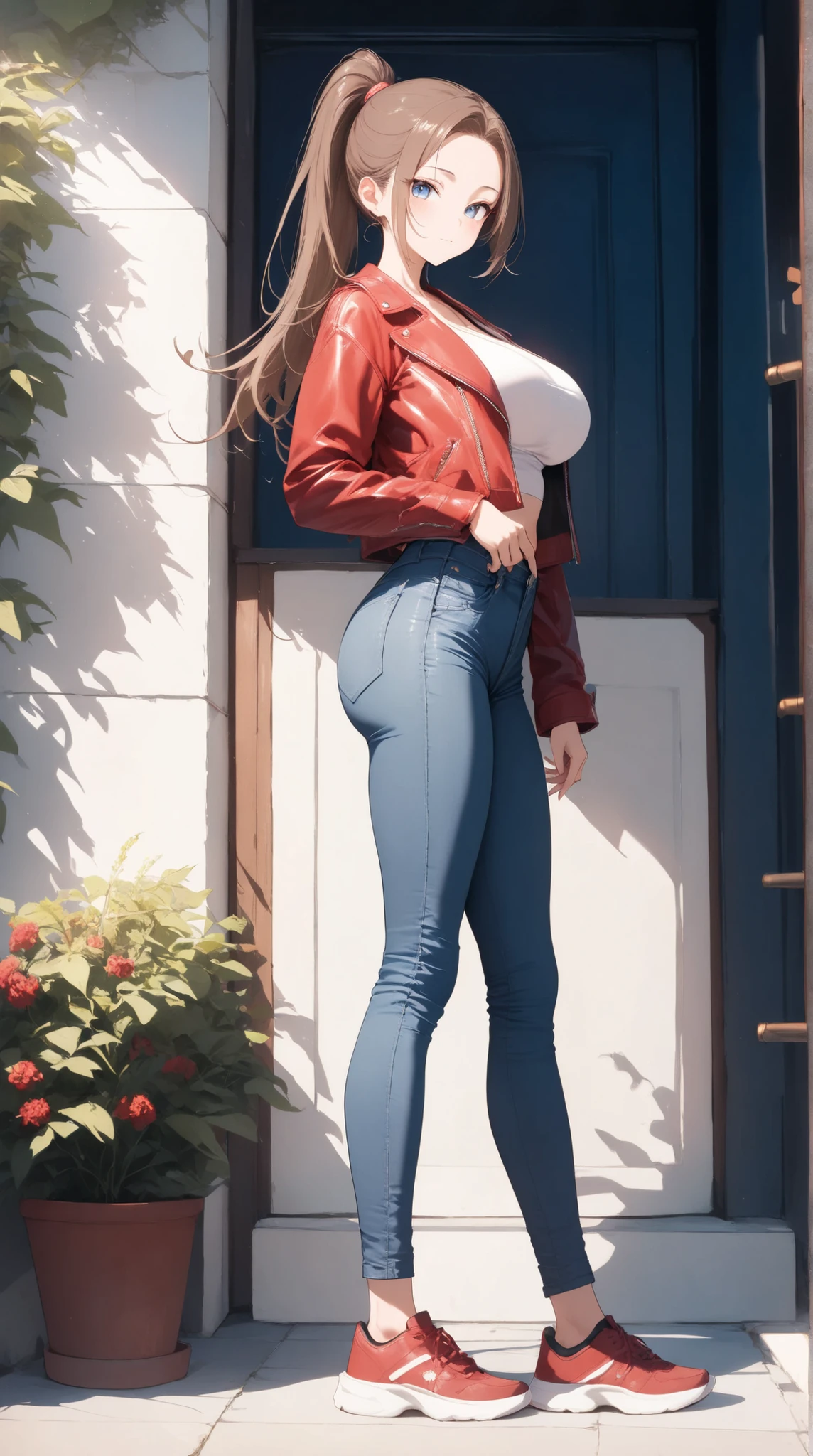 ultra high resolution, (dynamic angle, standing pose:1.2), outdoors, downtown, (legs focus, full body:1.3), (beautiful face, beautiful eyes, beautiful legs), not safe for work, (peeing self:1.5), wetting herself, (pee stain:1.3), peeing herself, (urination:1.3),
20 year old, european, white skin, blush, scared, panicking, crying, tears, open mouth, topwear, hard nipples, cleavage, (hands between legs:1.4), skinny, wide hips, thin waist, (jeans pants, flares jeans, blue jeans), footwear, (knees together feet apart:1.4)