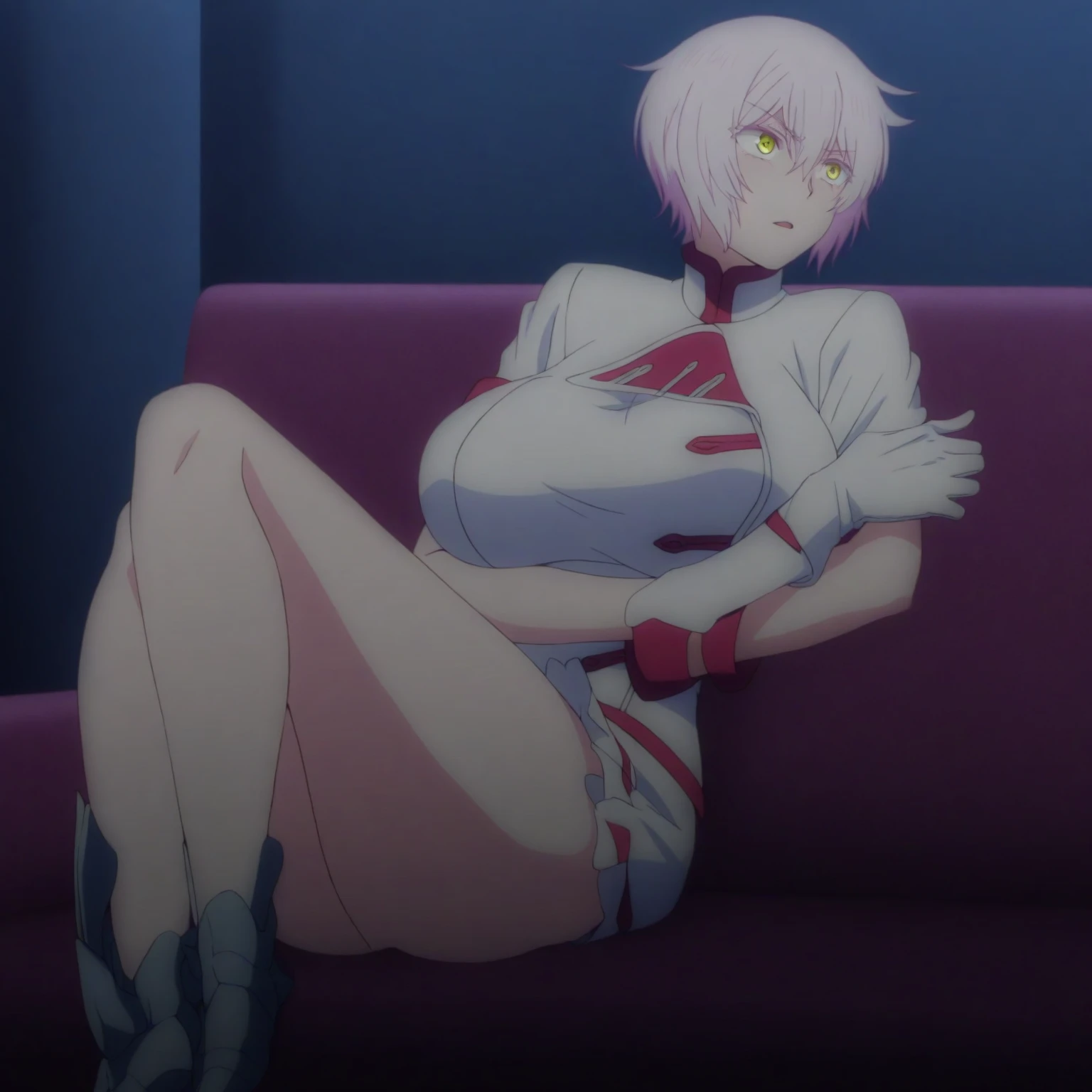 vaginaに手を入れる男性、fingering、Ultra-detailed illustrations、Ultra-precise expression、masterpiece、Highest quality、ultra High resolution、High resolution、Hiromitsu Takeda Style、White background、Simple Background、Side angle、One girl、(Mash Kyrielight)、light purple hair,short hair,hair over one eyes、Completely naked、whole body、barefoot、White Breath、Sweat、Glowing Skin、shiny skin、View your viewers、smile、ahegao、Fat Uncle、Bald uncle、Licking breasts、vagina、Spread your legultiple men、Man with stethoscope、penis、