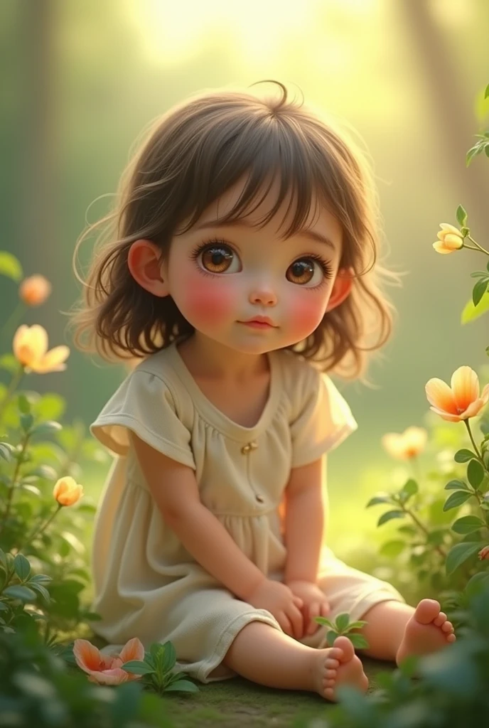A watering flowers, high definition, fine face. --auto --s2