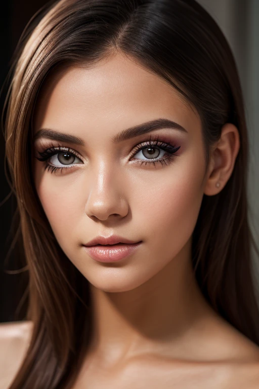 beautiful detailed eyes, beautiful detailed lips, extremely detailed eyes and face, long eyelashes, 1 girl, busty, lush, sensual, elegant, posing, tempting, photorealistic, high quality, bright colors, studio lighting, cinematic lighting, Warm color tone, dramatic lighting, complex parts, ultra detailed, hyperrealistic, masterpiece