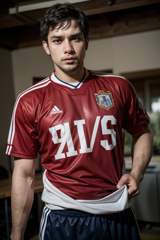 Cristiano Ronaldo's face image 4d photography of the full body image of a realistic cute little chibi boy, wearing a Portugal 2024 jersey Number 7 bright octane color trending on art stations, artistic photography, photorealistic concept art, soft natural volumetric cinematic perfect light, UHD without background.