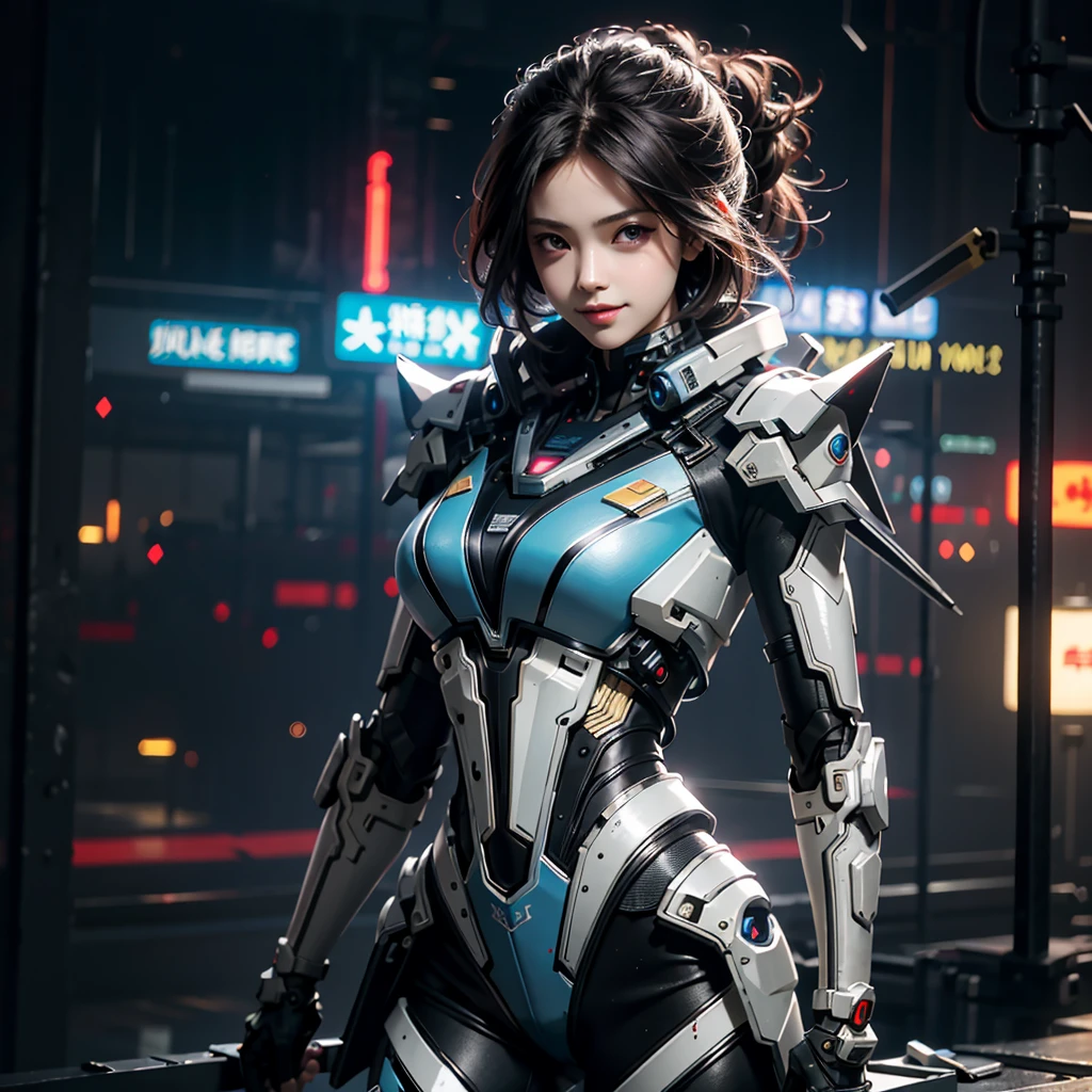 ((Best quality)), ((masterpiece)), (detailed:1.4), 3D, an image of a beautiful cyberpunk female, space background, cinematic lighting, HDR (High Dynamic Range), Ray Tracing, NVIDIA RTX, Super-Resolution, Unreal 5, Subsurface scattering, PBR Texturing, Post-processing, Anisotropic Filtering, Depth-of-field, Maximum clarity and sharpness, Multi-layered textures, Albedo and Specular maps, Surface shading, Accurate simulation of light-material interaction, Perfect proportions, Octane Render, Two-tone lighting, Wide aperture, Low ISO, White balance, Rule of thirds, 8K RAW,