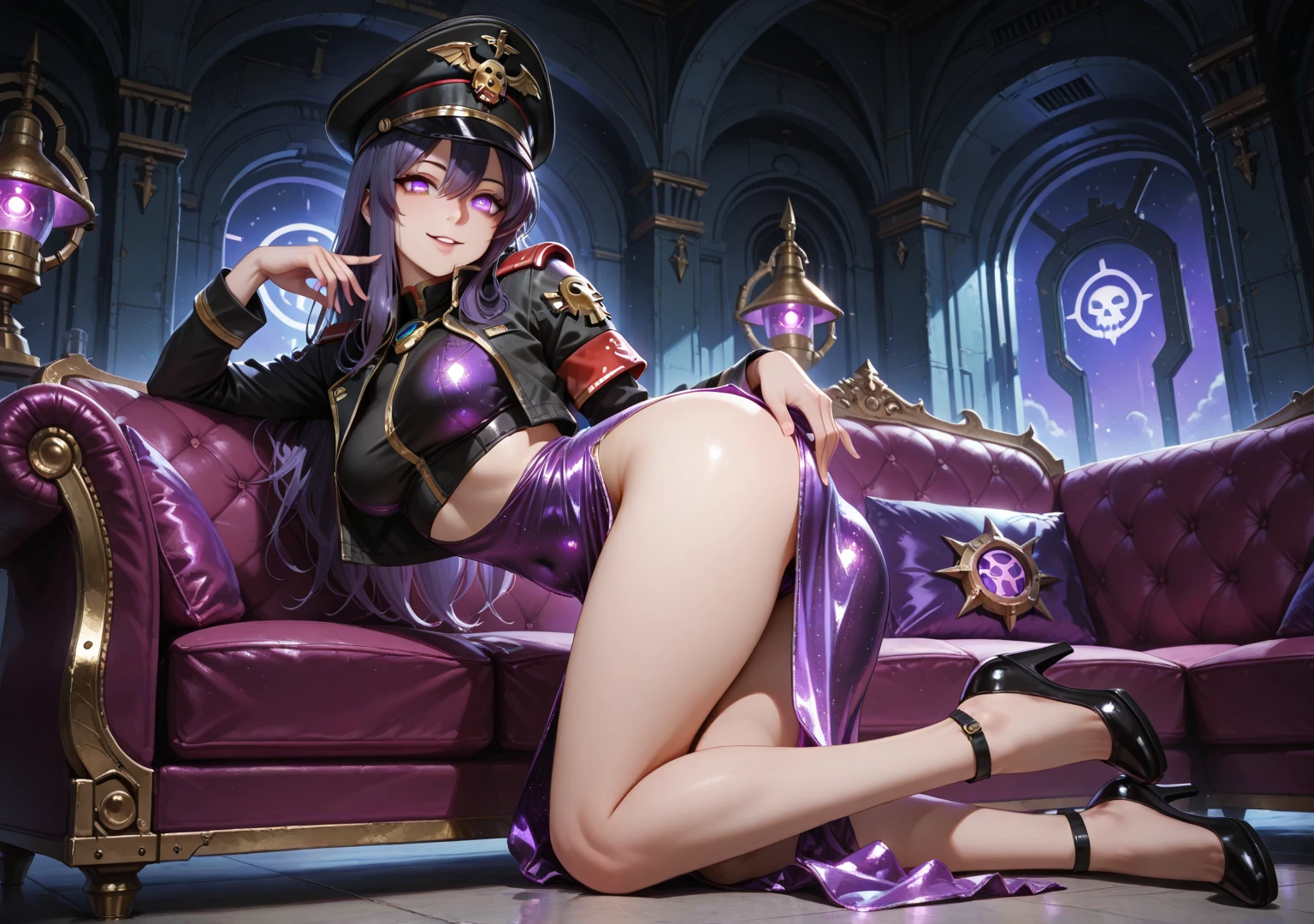 Transparent hair、Golden Eyes、eye glasses、Daughter in her early teens、flat chest、Thin pubic hair、Beautiful open legs、Cheer Dance