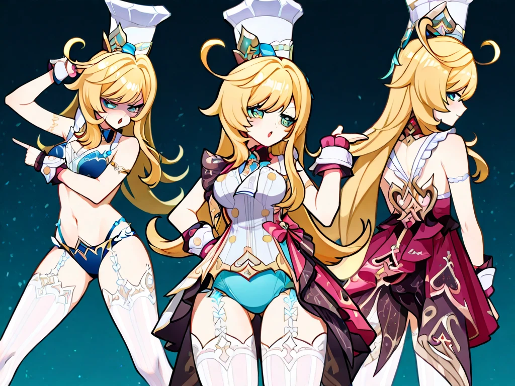 6girls, fantasy, anime styled, busty, voluptuous, curvy, ig studios anime style, in anime style, flat anime style, in style of isekai, style as ecchi, in an anime style, 4K, beautifulmasterpiece [[[[grinning evily]]]]