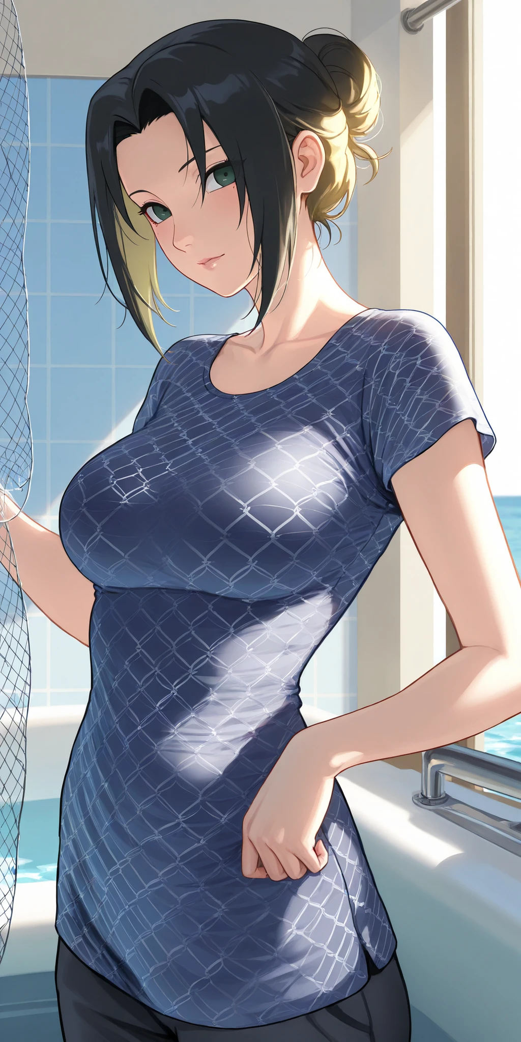 nsfw,ultra realistic 8k cg, HDR, beautiful detailed glow,film Reflection, epic,(upper body:1.5),1girl, ((rich, prestige)), perfect artwork, masterpiece,
picture-perfect face,perfect face, beautiful face, ((perfect female body)), charming, seductive, erotic, alluring, enchanting,sat on a staircase,aroused,
<lora:Undersized swimsuit:0.8> undersized swimsuit BREAK
<lora:hyouuma:0.8> hyouuma,gyaru BREAK