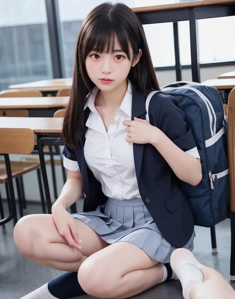 Wear a super mini skirt、I am a 20 year old female college student.、teach in the classroom