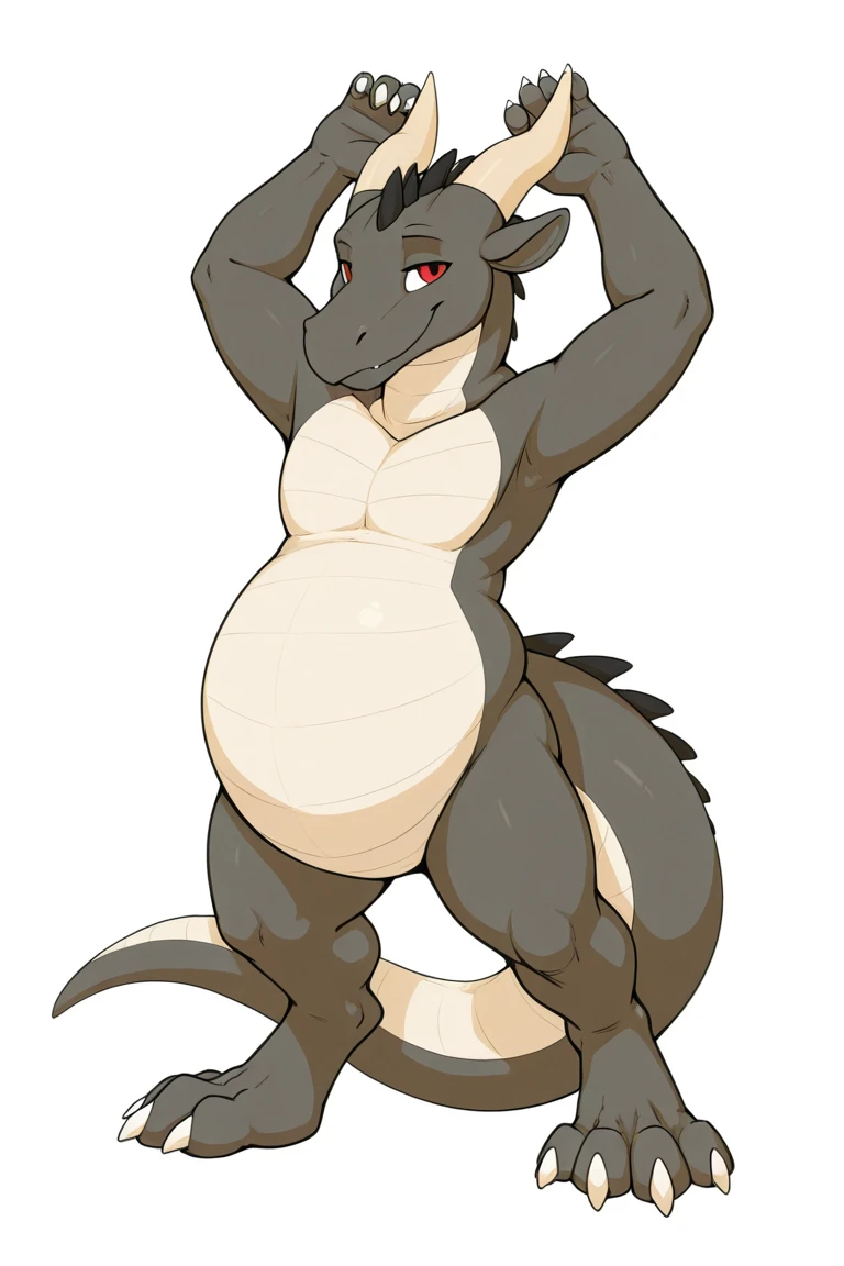 , fat, obese, pokemon, male, charizard, ), hands behind head, closed eyes, belly,  nude, sunlight, ambient lighting, full of effects, centered, dynamic, highly detailed, intricate details,  colored art, soft shading, ambient lighting, 