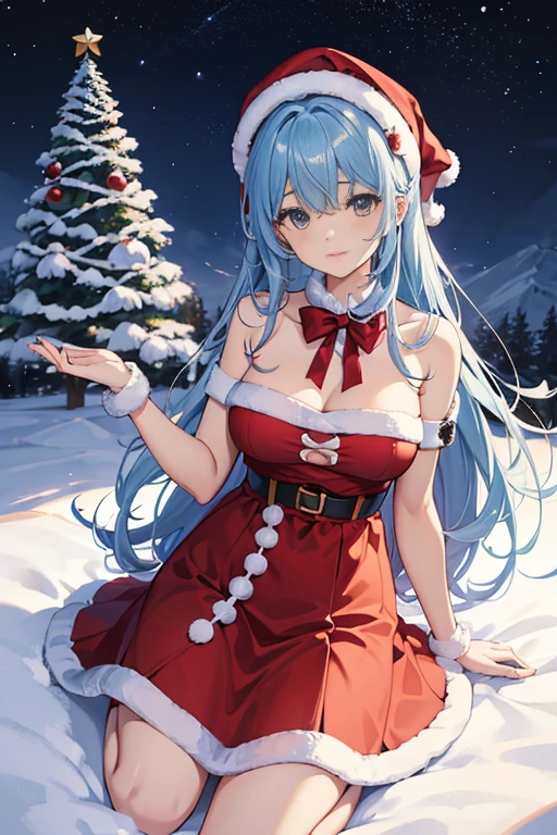 Her eyes sparkled with joy,The corners of the mouth are raised,Full of strong festive atmosphere。She is wearing a beautiful Christmas themed outfit,Red Santa hat、White snowflake pattern dress,A blue ribbon is tied around the waist,Reindeer symbolizing Santa Claus。In her hand she holds a basket full of gifts,Ready to distribute to nearby children。
There is a tall and lush Christmas tree next to her,The trees are covered with colorful lanterns、Colorful balls and flowing ribbons。Whenever the breeze blows,Colorful balls and ribbons fluttering in the wind,Like I want to dance with her。There are many beautiful gift boxes under the tree,exudes fragrance,It makes you want to open the box and see what's inside'Inside'Inside the'inside -'In progress。
The girl is dressed up for Christmas,in a festive atmosphere,Look more beautiful and moving。She waved enthusiastically to passers-by,Invite them to spend this wonderful holiday together。In this warm scene,People feel the strong Christmas atmosphere,Join her one after another,dance happily together,Add a touch of bright color to this winter。
As the dance unfolds,Her smile is getting brighter and brighter,People dancing with her also felt endless joy。this christmas,because of her existence,become more beautiful and unforgettable。She is like a messenger from a fairy tale world,Sending blessings and happiness to everyone,Let this cold winter be filled with warmth。