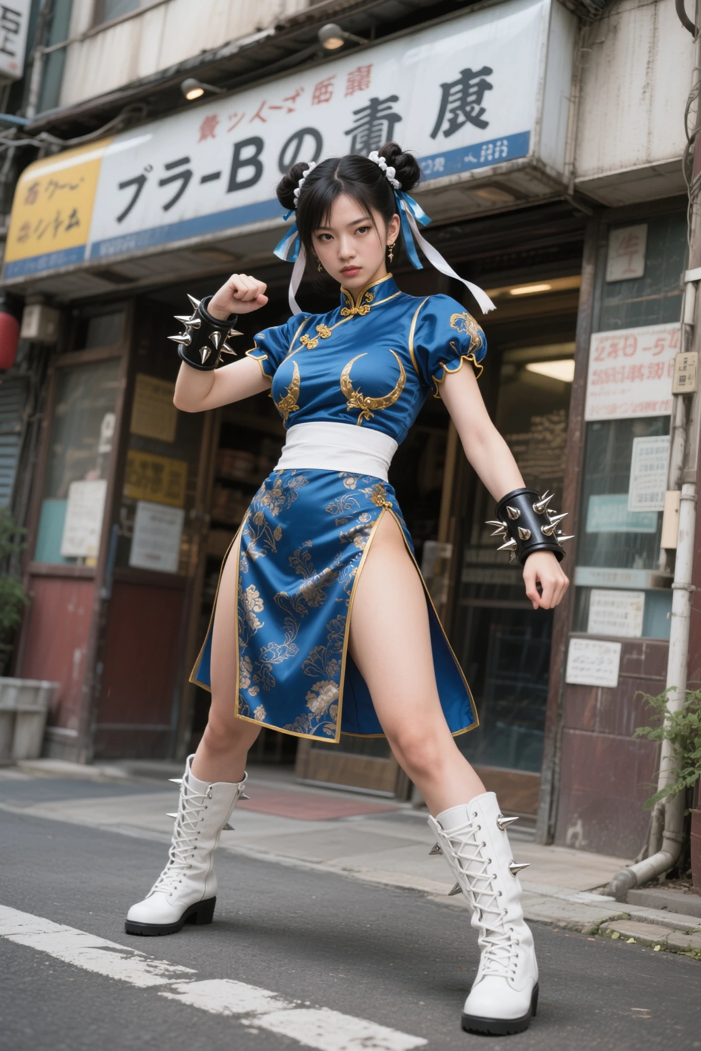 (((Full body portrait)))、(((Kneel)))、(((Kneel)))、(((A 20-year-old female police officer with a cute face like a 16-year-old idol)))、((She is in a police uniform))、((Sad expression))、((Tied up in front of a luxury lingerie store))、(((Wearing a red leather collar around his neck)))、(((the whole body is tied with a rope)))、(Artistic Expression)、Cleavage、Front image (((Tying over clothes,)), bondage, shibari:1.5, (((both arms tied))), ((bondage))、Accurate、Anatomically correct、Textured skin、Very detailed、 Attention to detail、Highest quality、High resolution、Genuine、Indistinguishable from live-action、realism、RAW Photos、masterpiece