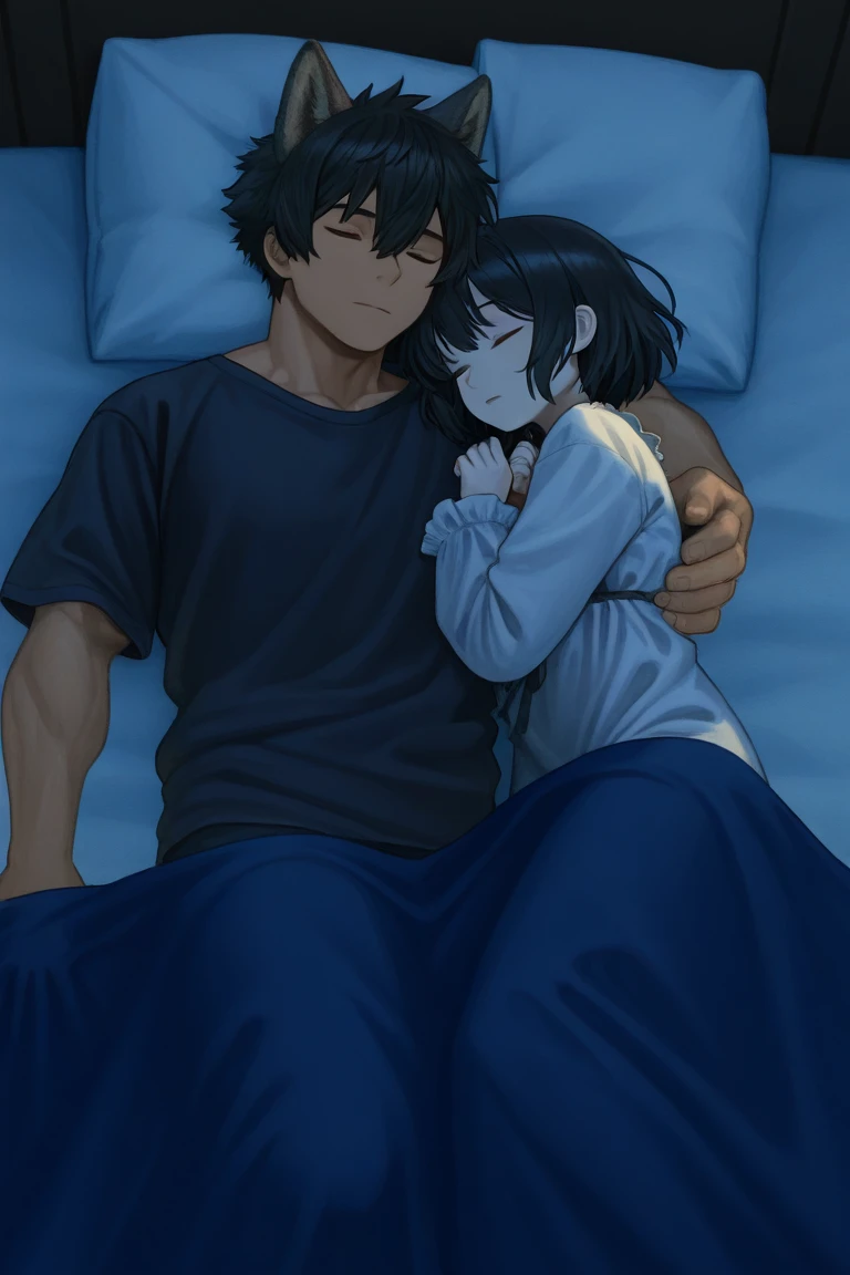 As her eyes adjusted to the dim light, she saw the silhouettes of a man and a woman locked in a passionate embrace. The soft glow of the room highlighted their entwined bodies, creating a scene that was both sensual and intimate. The AI platform could render this moment with a delicate touch, capturing the subtle movements and emotions of the couple