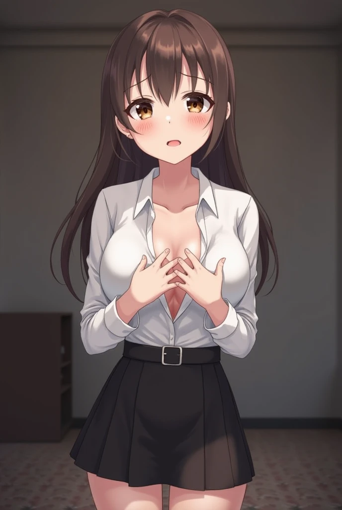 (8ก, Highest quality: 1.2), Very detailed, A complete solution, (Realistic, Realistic photo: 1.37), Portraiture, High resolution RAW color photograph, Arrested at work, High resolution and beautiful, High resolution, 8ก Image Wallpaper, Amazing details, Large file size, Very detailedな美しい女の子, Very detailed face, Finely defined eyes, Fine skin., All features are clearly displayed., The contours of the fingers are perfectly shaped.., The nose shape is correct., expressive lips, Perfect Anatomy, The background is not blurred, One Story, (20:1.2), 20th Generation, pretty girl, Realistic
