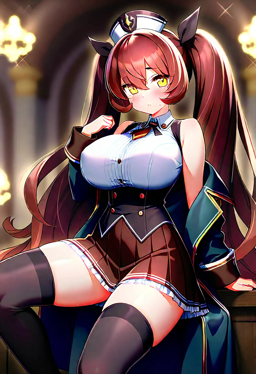 (sexy dance show:1.2),(skirt lift herself,penis_under_skirt:1.4),maruzensky \(umamusume\),good anatomy, masterpiece, best quality,realistic, hyperrealistic, 16k hdr,(red blush,smile:1.2),(Live Stage:1.3),(see through gorgeous costume:1.2),Stage costumes,Horse tail,miniskirt,clearvage,erected nipples,sweat,large breasts,spread legs