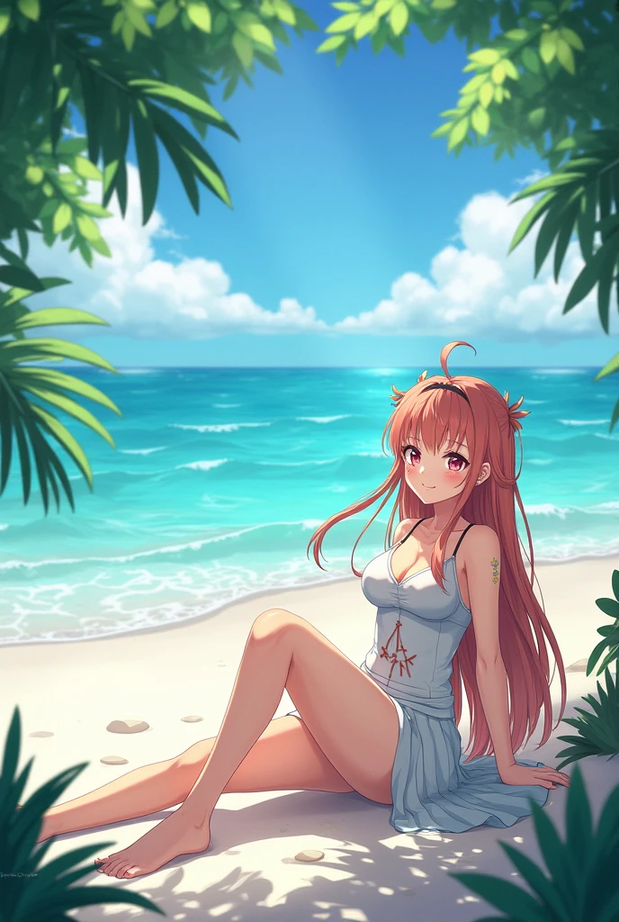 [zerotwo] 1 girl, full body, a beach, perfect day, perfect hair, perfect face, perfect pose, perfect body, perfect smile, perfect lighting.