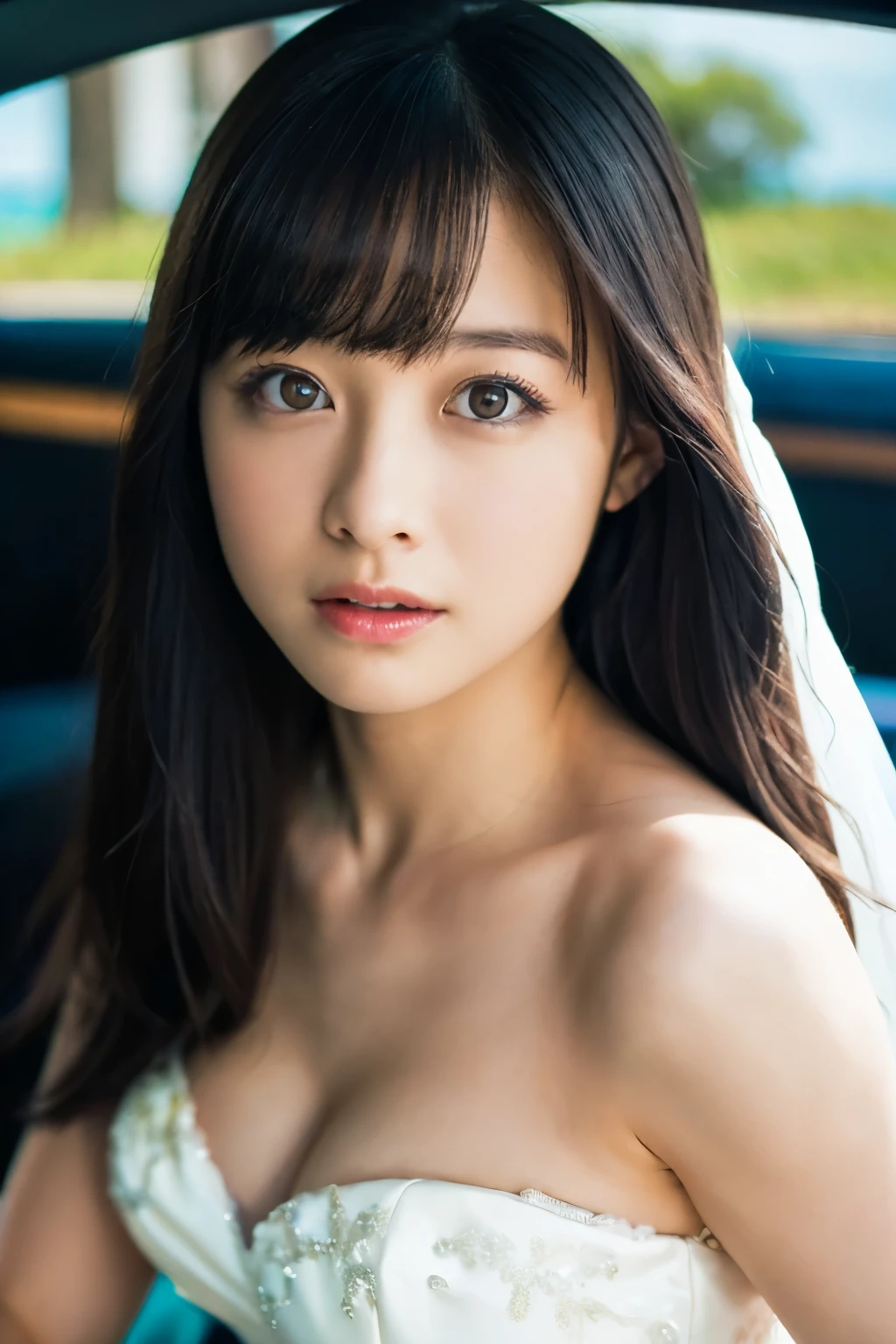 ((top-quality、8K、masterpiece:1.3))、foco nítido:1.2、Beautiful 16 year old woman with perfect body shape:1.4、Slender Abs:1.2、(Smaller chest:1.8)、(fullnude),Highly detailed facial and skin texture、A detailed eye、二重まぶた、A slight smil、Bokeh、