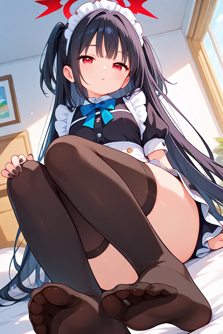 One Woman、One Man、A man gets his face stepped on by his butt、Married women、beauty、Cafe、Cafe店員の制服、淫乱Cafe店員、Cafe店員、Age 25、Tight Skirt、Looking down at the viewer, Wavy Long Hair, Highest quality, Focus on the thighs, smile、 Black Pantyhose, panties under pantyhose,Purple Panties、 kitchen、Plump thighs、Big 、Big Ass、 Black Hair,My thighs are steaming between my legs 、Sweaty pantyhose、Hold both knees、Lie on your back with both knees hugged、Sweaty crotch、両手でHold both knees、Hold both knees with both hands and spread them apart、超Sweaty crotch、Being licked in the crotch