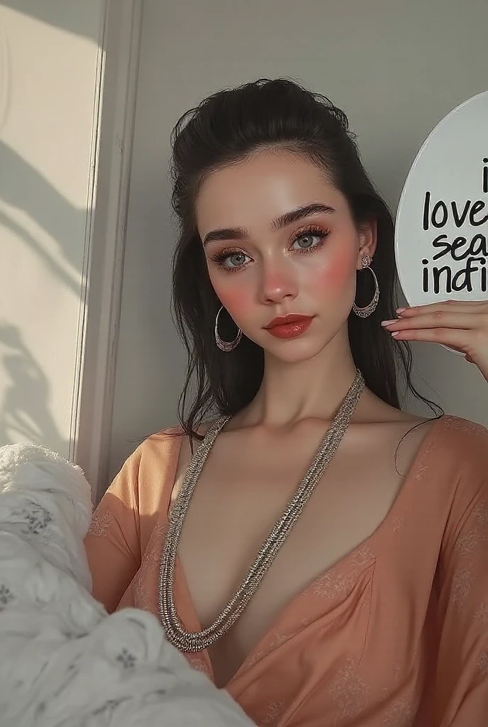 (((ultra realistic))) Photo, masterpiece, top quality, (pale skin), (Ultra detailed face and eyes:1.3), (masterpiece, best quality),((extremelyintricate)),(8kbestqualitty), Erotic face, ((top quality, 8k, masterpiece: 1.3)), BDSM, blond girl, bad girl, slave, 1girl 18 year old girl, sexy pose, on the floor on her knees , selfie, solo, full body, , naughty, flirty, seductive, teenage girl clothes, hot clothes, exposing breast, tiny breast, , necklace, lips, realistic, nose, flirting with camera, open mouth, oral invitation, strong make-up, taking selfie in a mirror, pink gamer girl room, teenage girl room, NFSW, sexual, light from above, soft light