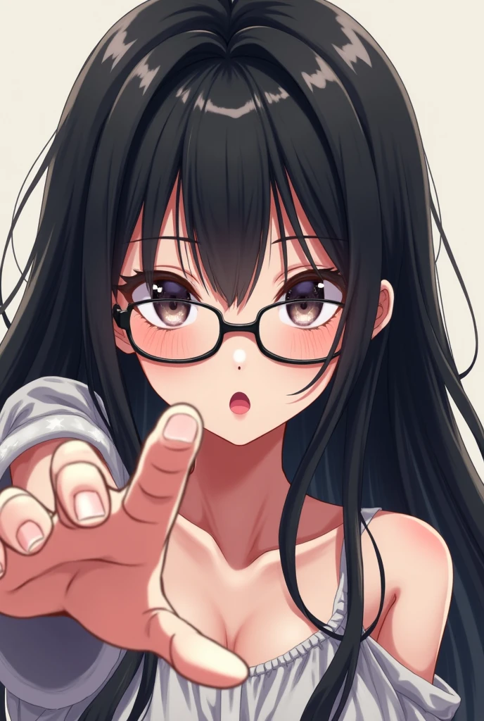 (Highest quality),(masterpiece), 8k,Very detailed, Detailed light, Best Shadow,Detailed reflective eyes, Very detailedな顔,Shiny Hair,Big Breasts,One person,woman,Gloss,Black Hair,smile,,(Hollow Eyes:1.2),(Condescending:1.2),Crazy Eyes,(4fingers and 1thumbs:1.4),(Beautiful fingers:1.4),(Beautiful Hands:1.4),whole body,Tank top,Shorts,Black-rimmed glasses,Purple eyes,(thick eyebrows:1.2),(Long eyebrows:1.2),Cool,Glossの無い目,(Tan Skin:1.4),(Eye power:1.2)