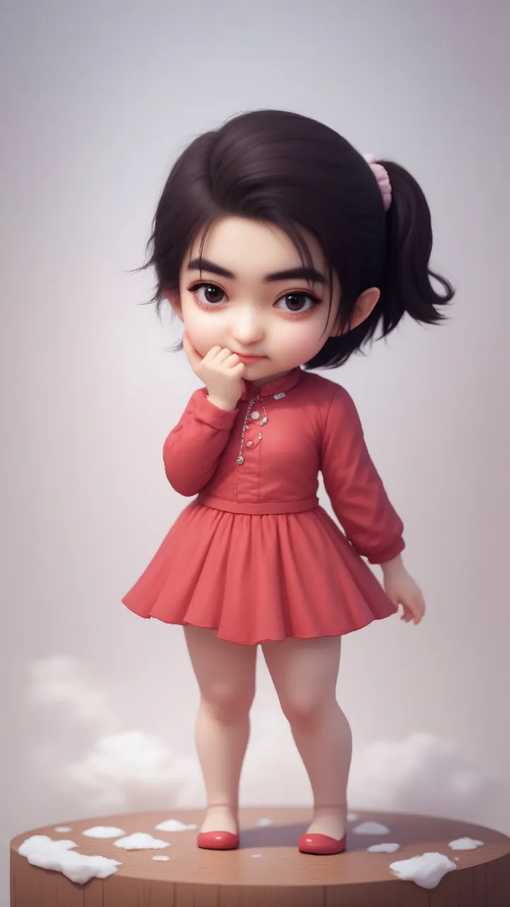 (cbzbb:1.25), portrait of cutest Rachel Lee baby illustration, artstation, CGI_Animation, standing in plyground