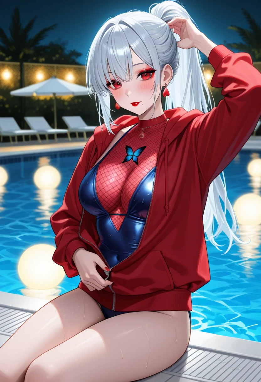 (Random sexy Pose),(floating in water),(soaked),(rash guard:1.2),(Thin type:1.8),(large breasts),(random hairstyle),(Highest image quality,(8K), Ultra-realistic, Best Quality, High quality, High Definition, high quality texture, high detailing, Beautiful detailed, fine detailed, extremely details CG, Detailed texture, realistic representation of face, masterpiece, presence)