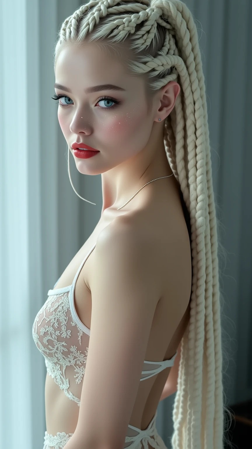 painting of hot woman pretty blonde ,slickback-hair, hairstyle,slick hair,big breast, mary jane ansell, monia merlo, serge marshennikov,. nightime, inspired by Albert Anker, amy judd, inspired by Odd Nerdrum, inspired by Antoni Pitxot,black background, simple background , blur
