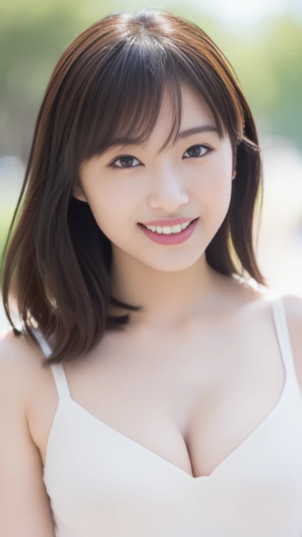 Tabletop, highest quality,
Very detailed, In detail, High resolution, In 8K,
((Photorealistic:1.4, Raw photo, 超A high resolution,Best image quality: 1.4)),
wallpaper,
((Perfect body composition 1.5)),
Beautiful fine details, Natural color lip,
((穏やかなsmile:1.5)),
((Random cute hairstyles)),
((Quite large breasts、I can see your chest:1.6)),
((from the front:1.5)),
((Proudly、Look under the eyes、Proudly、Mole on arm:0.9)),
((Randomly blurred background)),((The Sunset Sun)),((Place your fingertips on your lips)),
((Random and cute expressions)),,
Highly detailed and professional lighting、
Perfect dynamic composition, Beautiful fine details,((looked back:1.5)), ((White camisole:1.5)),((Micro Mini Skirt:1,5)),((smile,Harajuku)),((Looking into the camera))