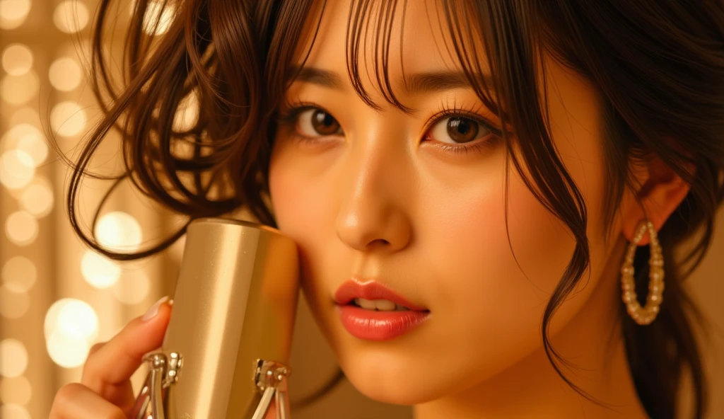 (((A singer recording in a studio:1.5))), Dynamic, cinematic photos,(Ultra Realistic, High resolution), (Highly detailed eyes, Highly detailed hair, highly Detailed face, Highly detailed plump lips,Perfect Anatomy),(Highest quality:1.4), (Realistic, photo-Realistic:1.37), Professional photography, Cinematic Light, (Detailed face: 1.2), slim,(Beautiful leg lines:1.5 ),(Famous Japanese actresses:1.2), RAW Photos, Highly detailed skin,very thin fingers, Highly detailed nose, Highly detailed mouth