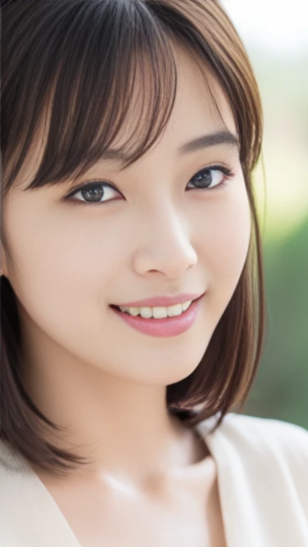 Tabletop, Highest quality, Realistic, masterpiece, In detail, High resolution, 8K, Perfect dynamic composition, Mature Woman, 美しいMature Woman, A little chubby, Beautiful attention to detail, ((small)), Beaver, short hair, Looking at the audienceください, Dark brown hair, Natural soft light, Highly detailed face and skin texture, Fine grain, Sharp focus, Become very clear, Peeking at underwear, Captivating smile, Thick lips, Fuller lips, Looking at the audience, Curvaceous, Fascinating face, Mischievous face,(I don't wear underwear)