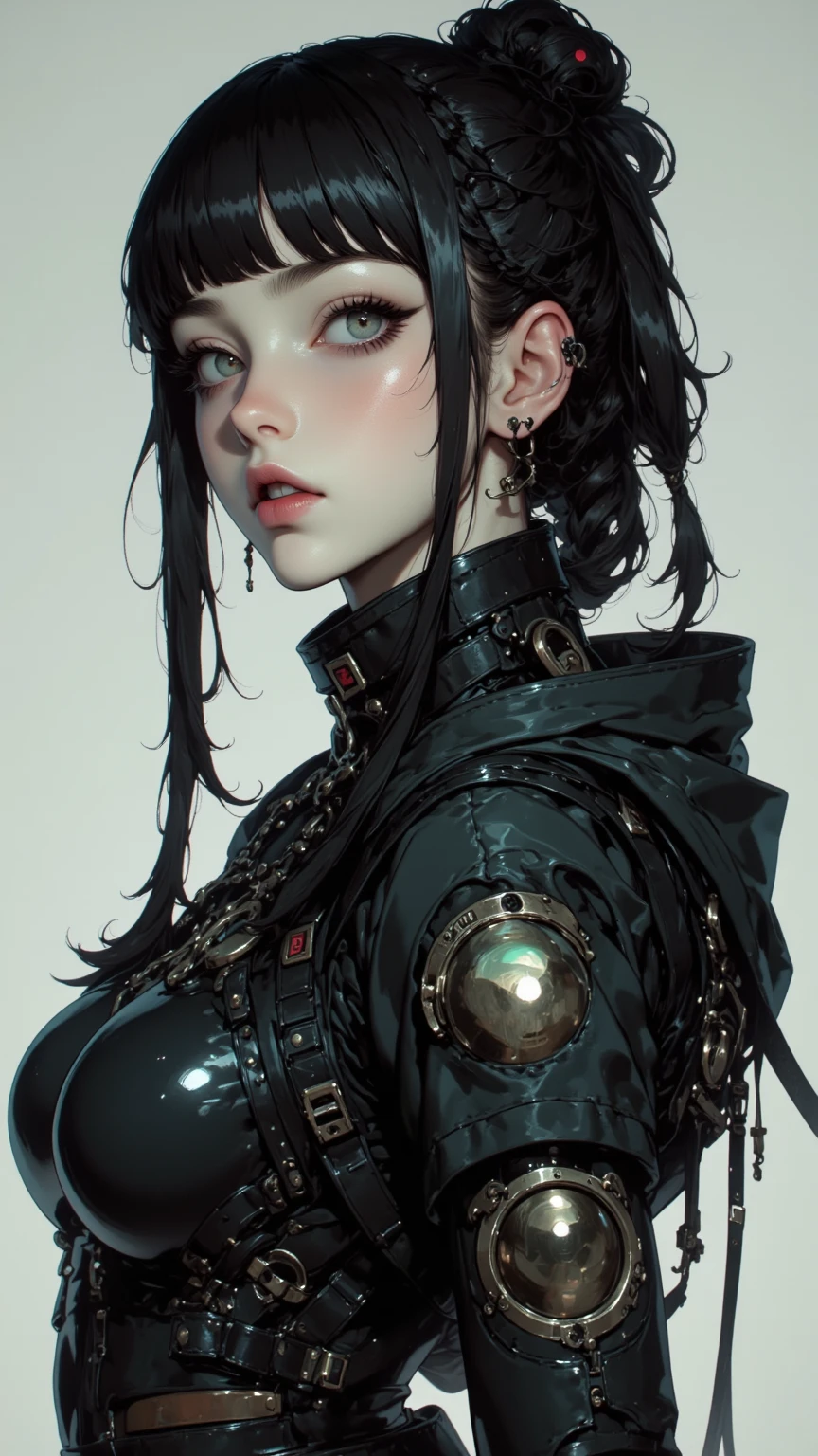 Best quality)), ((masterpiece)), (detailed:1.4), 3D, two women standing near two other cosplayed cosplayers, in the style of gothic pop surrealism, extravagant table settings, clownpunk, dark brown and white, asymmetrical patterns, dolly kei, close up , mars ravelo, eccentric props ,HDR (High Dynamic Range),Ray Tracing,NVIDIA RTX,Super-Resolution,Unreal 5,Subsurface scattering,PBR Texturing,Post-processing,Anisotropic Filtering,Depth-of-field,Maximum clarity and sharpness,Multi-layered textures,Albedo and Specular maps,Surface shading,Accurate simulation of light-material interaction,Perfect proportions,Octane Render,Two-tone lighting,Wide aperture,Low ISO,White balance,Rule of thirds,8K RAW,