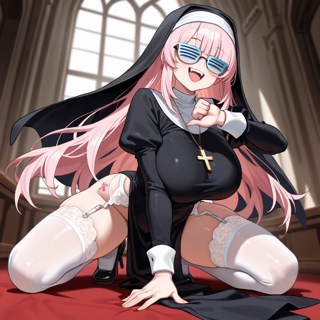Crucifixion, Succubus, Blindfold, Nipple Piercing, Gagged, Garter Belt, Sex with Man, Squirting Feels good Cramp Ahegao Wet Crotch、Love juice、Sexy、Shaking legs、Semen overflows from the pussy. Embarrassing. Lots of people.