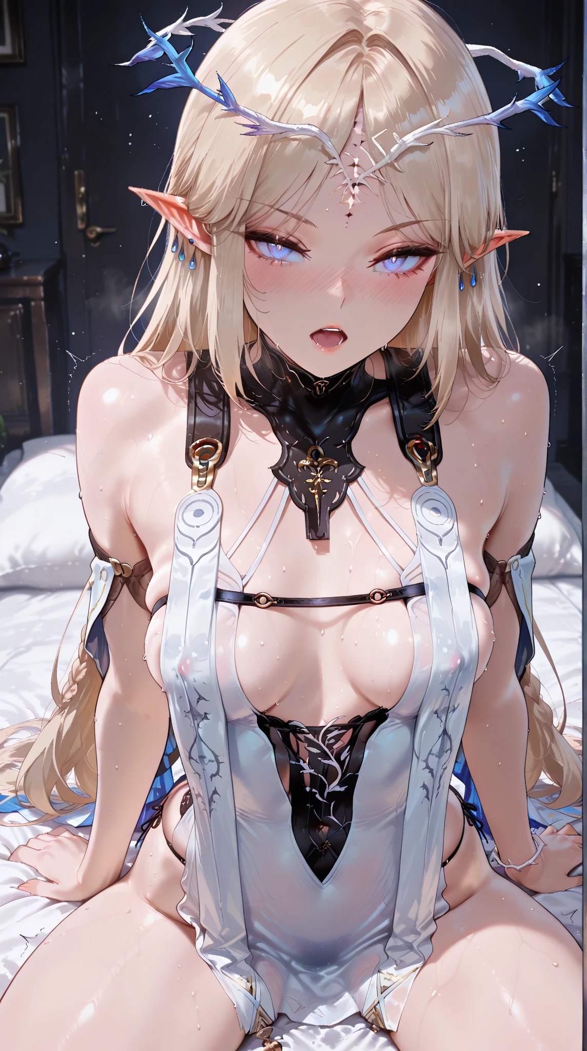 barechested、The skin、teats、erect nipples