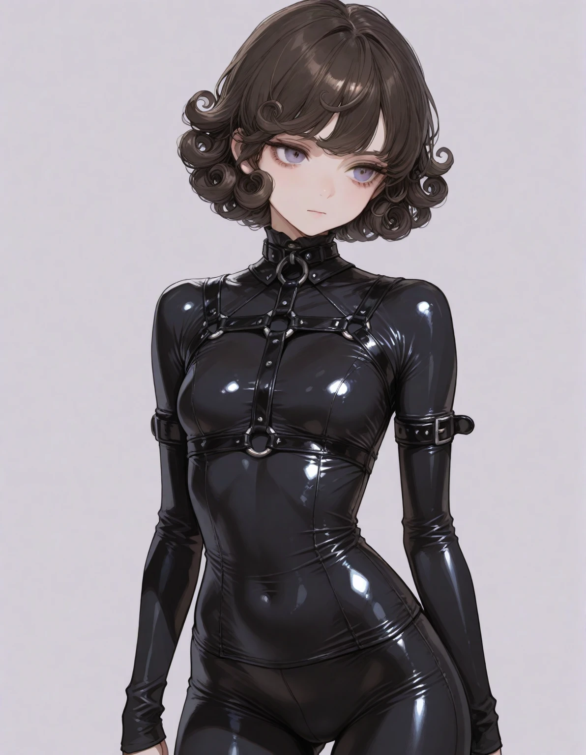 ((Medium, Tomboy, Small Head)), (Perfect Body: 1.1), (Short Wavy Hair: 1.2), Reddish Brown, Collar, Chain, Full Body Shot, Crowded City, leotard, detailed nipples, detailed vagina, (Very Elaborate CG 8K Wallpaper), (Very Delicate and Beautiful), (Masterpiece), (Best Quality): 1.0), (Ultra High Definition: 1.0), Beautiful lighting, perfect lightning, Realistic Shadows, High Resolution, Detailed Skin, Super Detail ((Colorful)), Naked