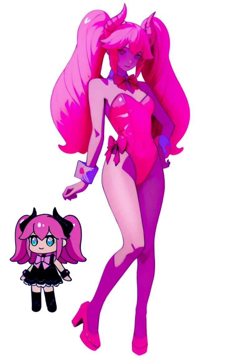 (masterpiece, best quality), Vexana looking at her reflection, in the mirror, she looks very ugly, big eyes big lips, he looks very sad . Behind the mirror is their picture with her beautiful sister