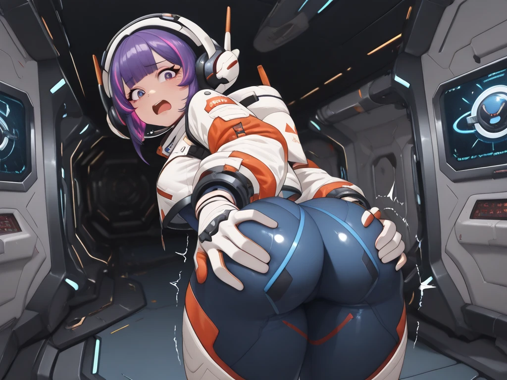 score_9,score_8_up,score_7_up,saurce_anime,rating_explicit,masterpiece, best quality, very aesthetic, absurdres, 1 girl,elma \(maidragon\), kobayashi-san chi no maidragon,brown hair,long hair,ponytail, (huge breasts),huge hip,curvy,Glamorous body,breast milk,white collared shirt, pleated skirt,Checked Skirt,machine and 1 girl, girl stay locked up machine's body, through the machine, confinement, caged, restrained, bondage, 1 machine, cylinder shape, artificial life form, big machinery, sex, vaginal,laboratory, (large penis, Machine penis in pussy),detailed inside machine, cockpit, detailed inside machine, cockpit, gears, motors, shafts, transmissions, terminals, [electronic] circuits, vacuum tubes, [electrical] cords,mucus, all Fours, girl covered machine's body, nipples, navel, spread pussy, embarrassed,blush,happy, wet, sweat, orgasm, cum on body,excessive cum,drool,sweat,pussy juice,love juice ,from behind,looking back,focus ass