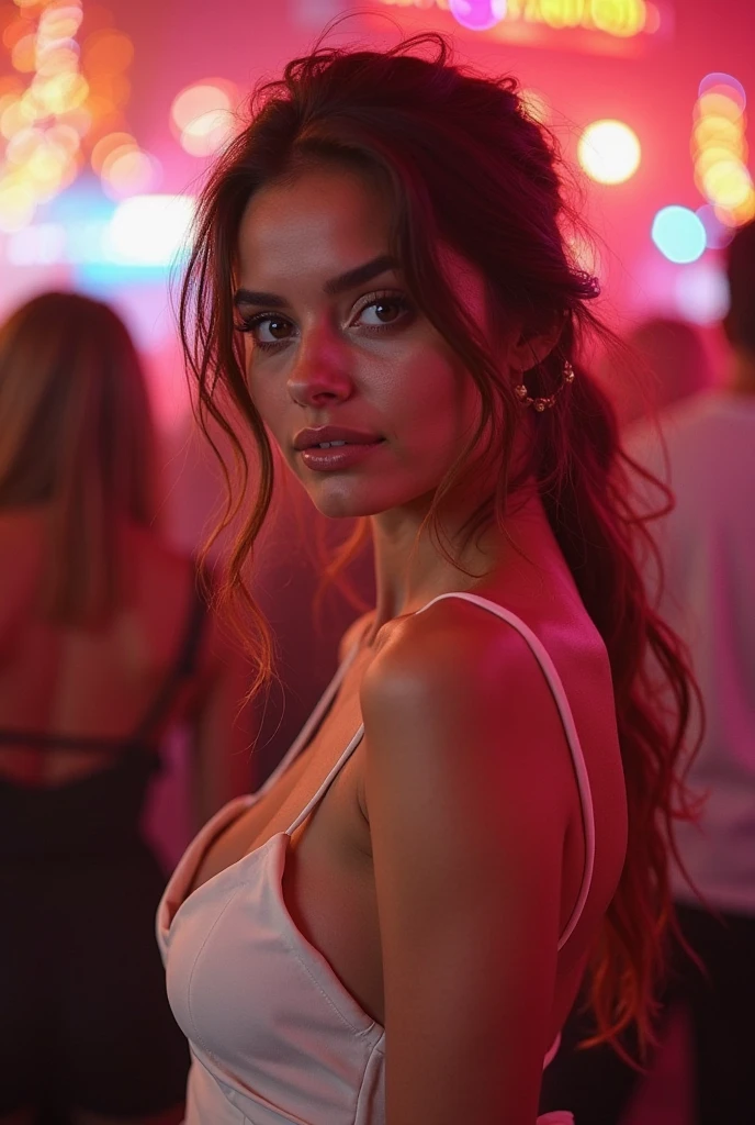same girl at club