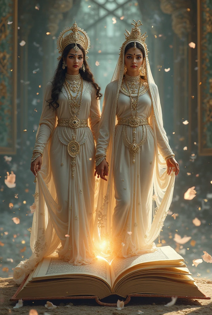 a beautiful Persian shehzadi, 1girl, long wavy black hair, porcelain white skin, medium breasts, full body visible from head to toe, royal mughal palace, detailed facial features, (best quality,8k,hyperdetailed,masterpiece:1.2),(realistic,photorealistic,photo-realistic:1.37),intricate patterns on dress,cinematic lighting,warm color palette,dramatic pose,historical,ornate,opulent,elegant