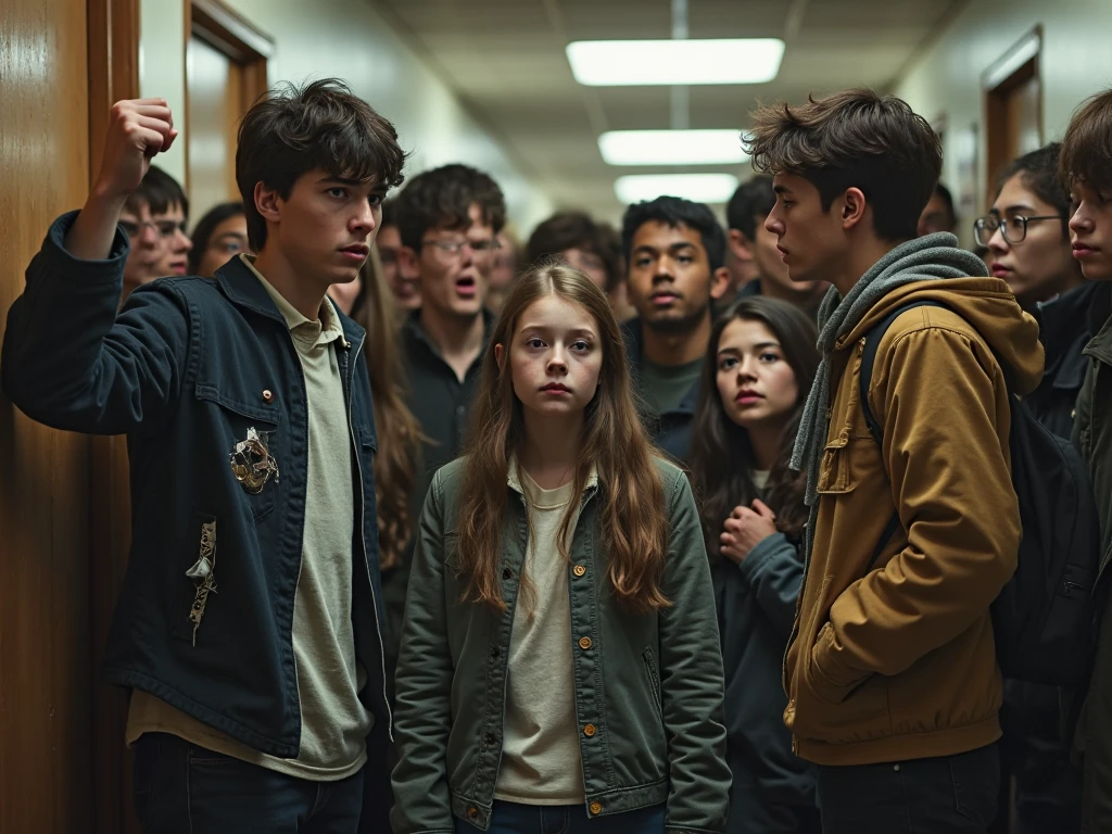 Photo depicting teenagers in schools using drugs
