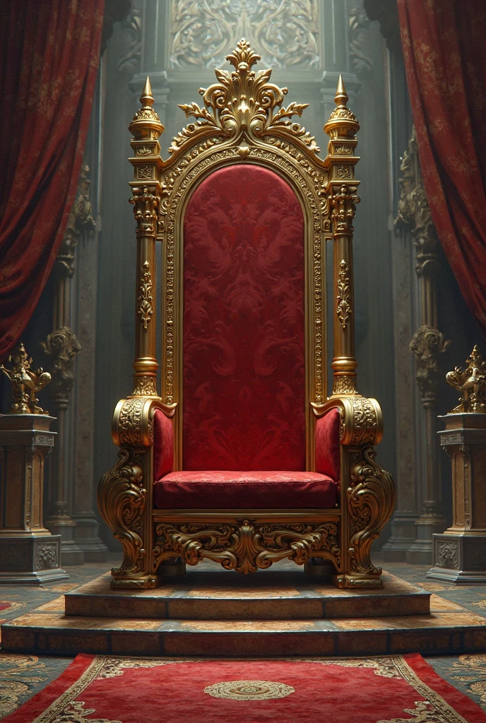 Throne seat with skulls and bones