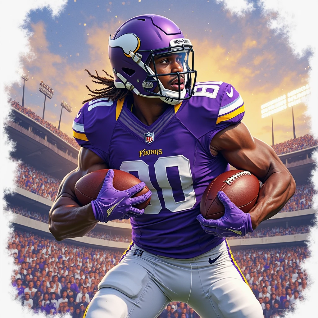 Imagina a J.J Mccarthy campeon del superbowl con minnesota vikings