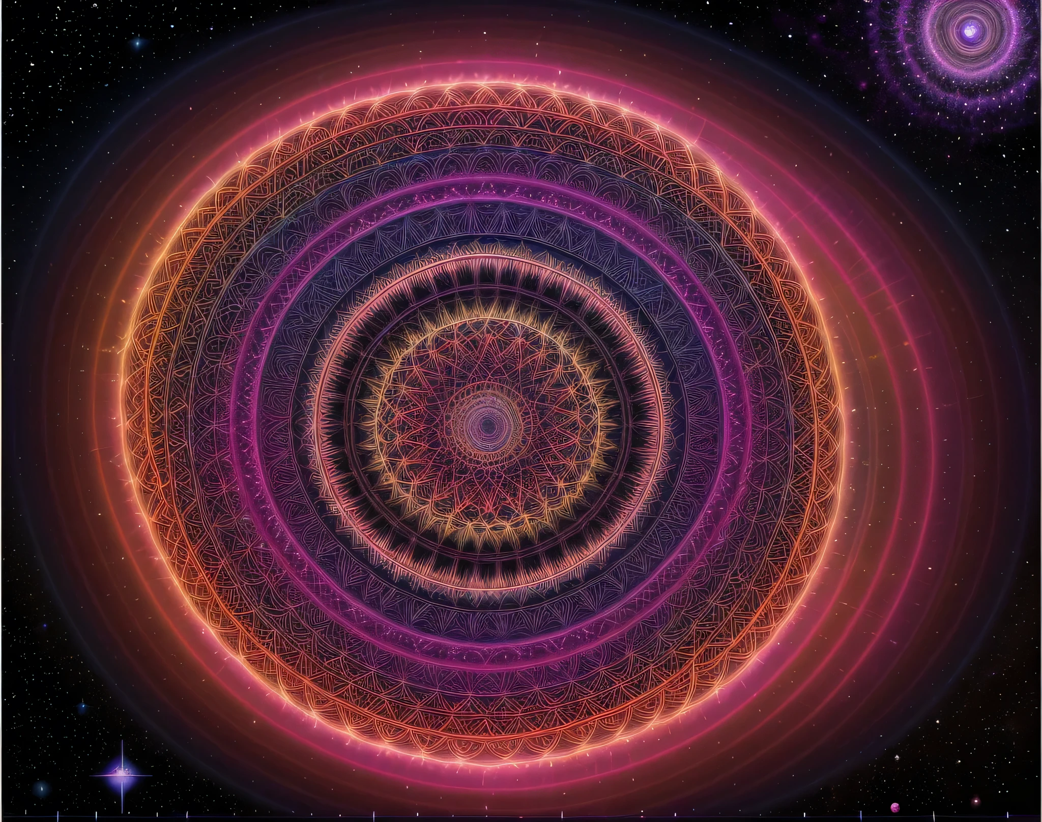 we have a Cosmic Inflation and a Decagon , in the foreground we see Tezcatlipoca in a kaleidoscopic appearance with an aura of aether particles, stable diffusion,
((photo raw)),