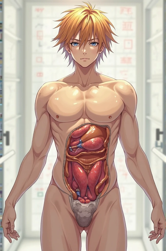 Gojo satoru, naked and have big dick colour pink