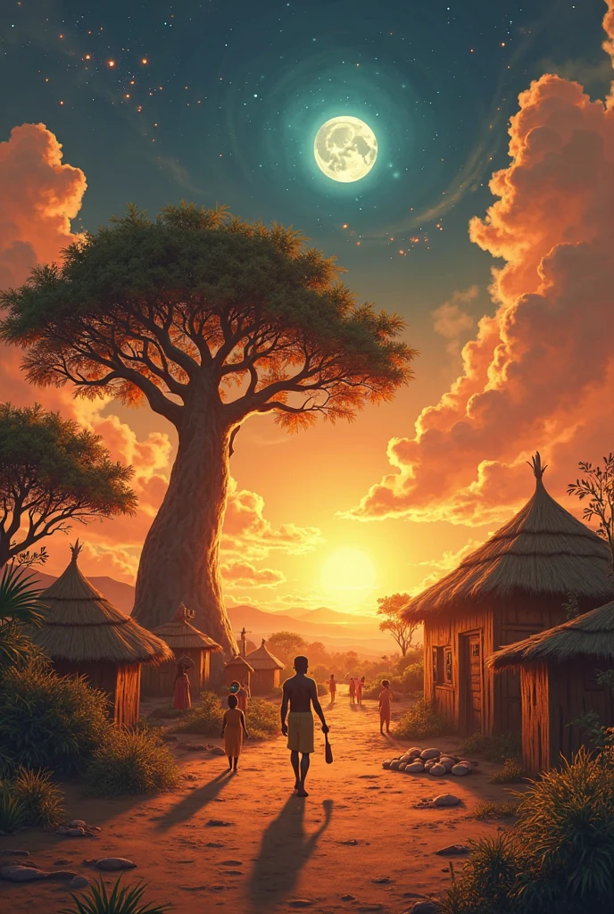 
UNDER THE SUN OF CORN 
Chapter 1: The Fifth Sun

In the Central Highlands, under a sky of fire, el joven warrior Cuauhtli entrena junto a sus compañeros.

Tlacaelel: We have lived under five suns. Everyone was born and died with the mistakes of men. It is,  the fifth , he is supported by the sacrifice

Cuauhtli looks up at the sky with doubt.-Image,

Cuauhtli:
must it always be like this, Lord Tlacaelel? Does the world live only through sacrifice?

Tlacaelel:
Don't be afraid of blood, Cuauhtli. Be afraid of indifference. We hold the sky so that it does not fall on others.

 Chapter 2 : Flowers of Thought

Later, Cuauhtli walks through the gardens of Texcoco, where he meets the wise poet-king Nezahualcóyotl, meditating with their disciple Yollotl

Cuauhtli: 
Great Lord, in war they teach me to give my heart, but... what if the heart doubts?

Nezahualcóyotl 
That is the true beginning of wisdom, warrior. sometimes, the toughest battle is fought over the soul.

Yollotl:
And what's the point of everything if we are to wither like flowers?

Nezahualcóyotl:
Because in that wilting, the song. In death, the word becomes eternal.

 Chapter 3 : Journey to the South

Cuauhtli, curious about other visions of the world, travels south with Yollotl. They arrive in a great Mayan city, where they are received by an elderly priest.

Mayan priest:
Are they looking for answers? Here the stars speak, and corn tells us our origins.

The priest carries them to an altar with ears of all colors.

Mayan priest:
The gods tried three times to create man. Only when they formed it with corn, the sacred food, the real man was born.

Yollotl:
So we come from Earth, flourishes not only of heaven!"

Cuauhtli
¿Y no luchan para sostener el mundo

Mayan priest: 
We struggle to understand it. The Observation, harmony, also sustain the universe.

 Chapter 4 : El Tiempo del Cielo

The priest takes them to a pyramid where wise men observe the sky.

Mayan sage
