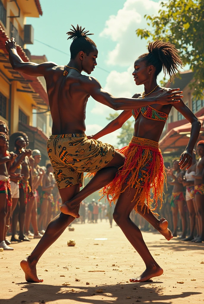 they must be doing capoeira movements.