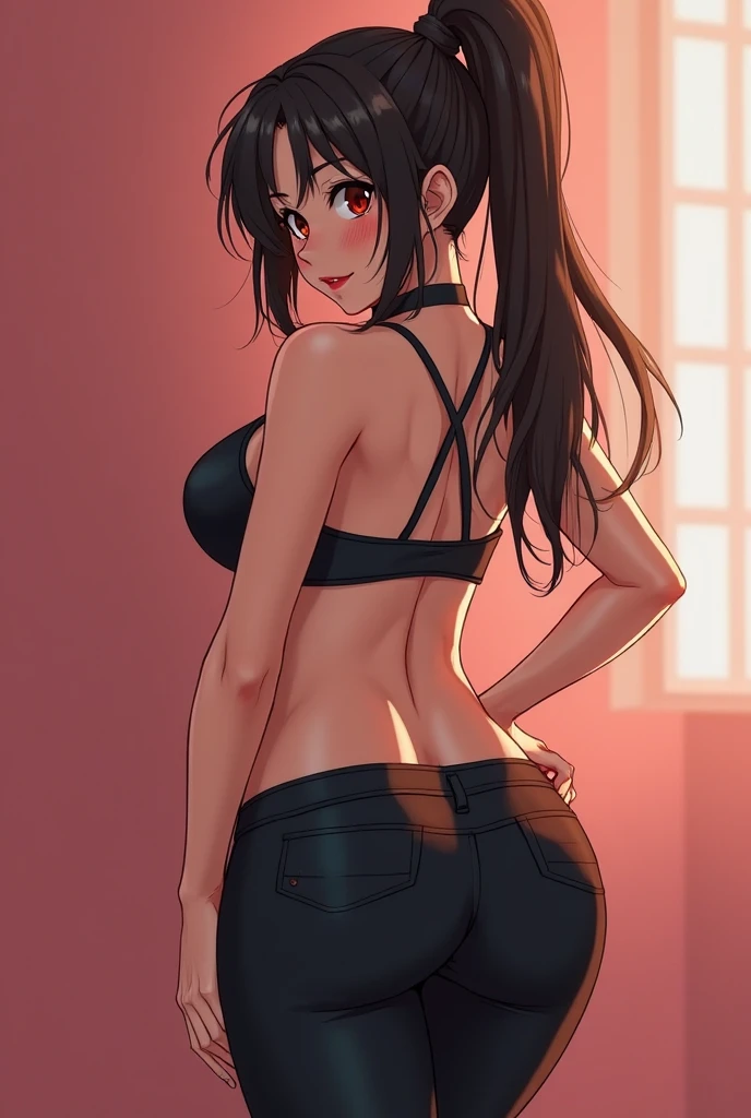 Girl with huge ass in miniskirt anime culote filled with cum culote sex